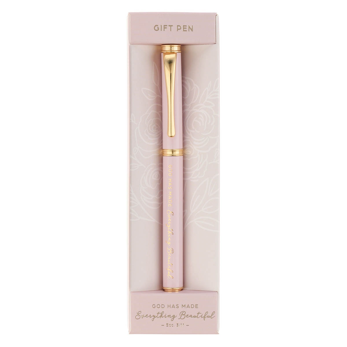 Everything Beautiful Blush Pink Gift Pen — Ecclesiastes 3:11