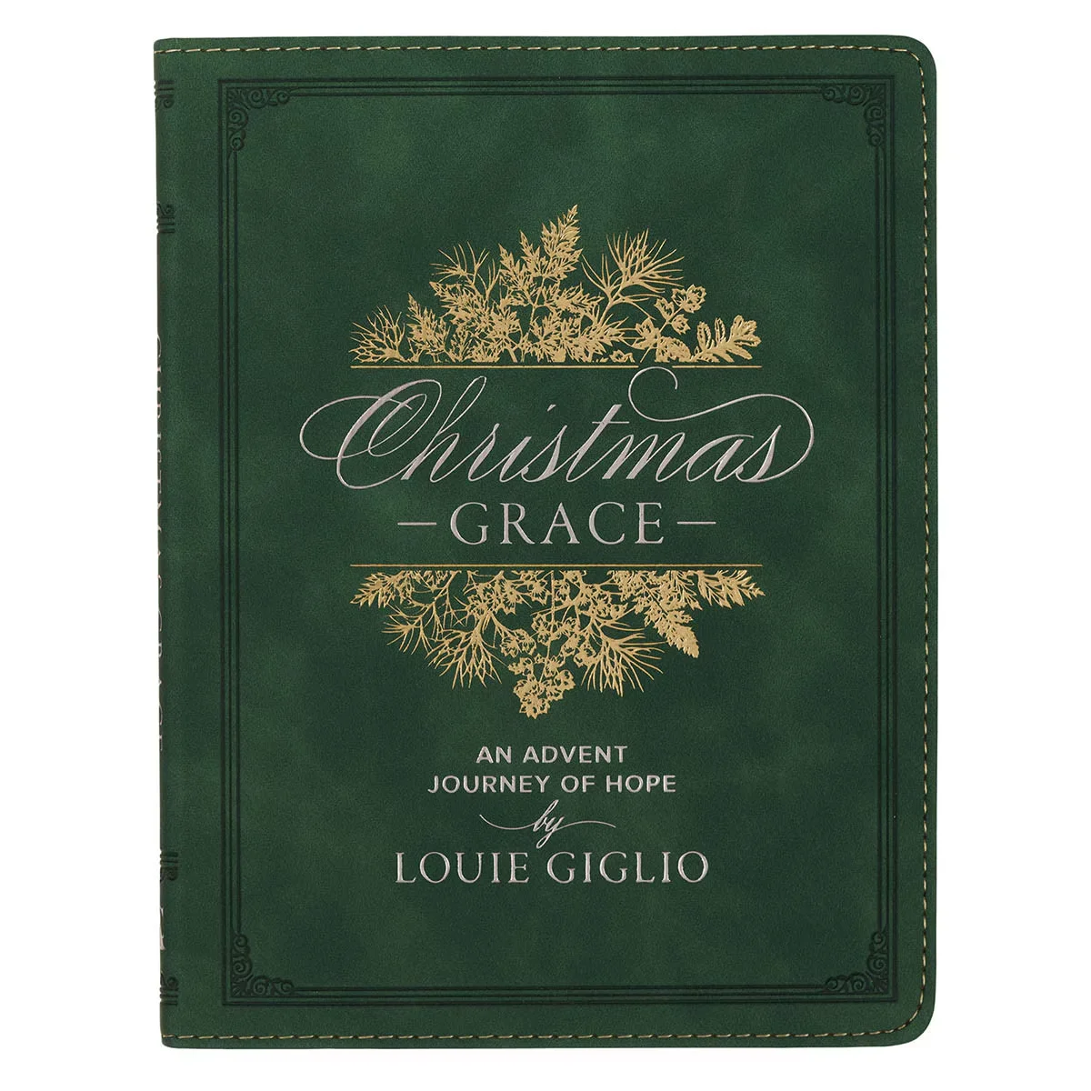 Christmas Grace Green Faux Leather Advent Devotional