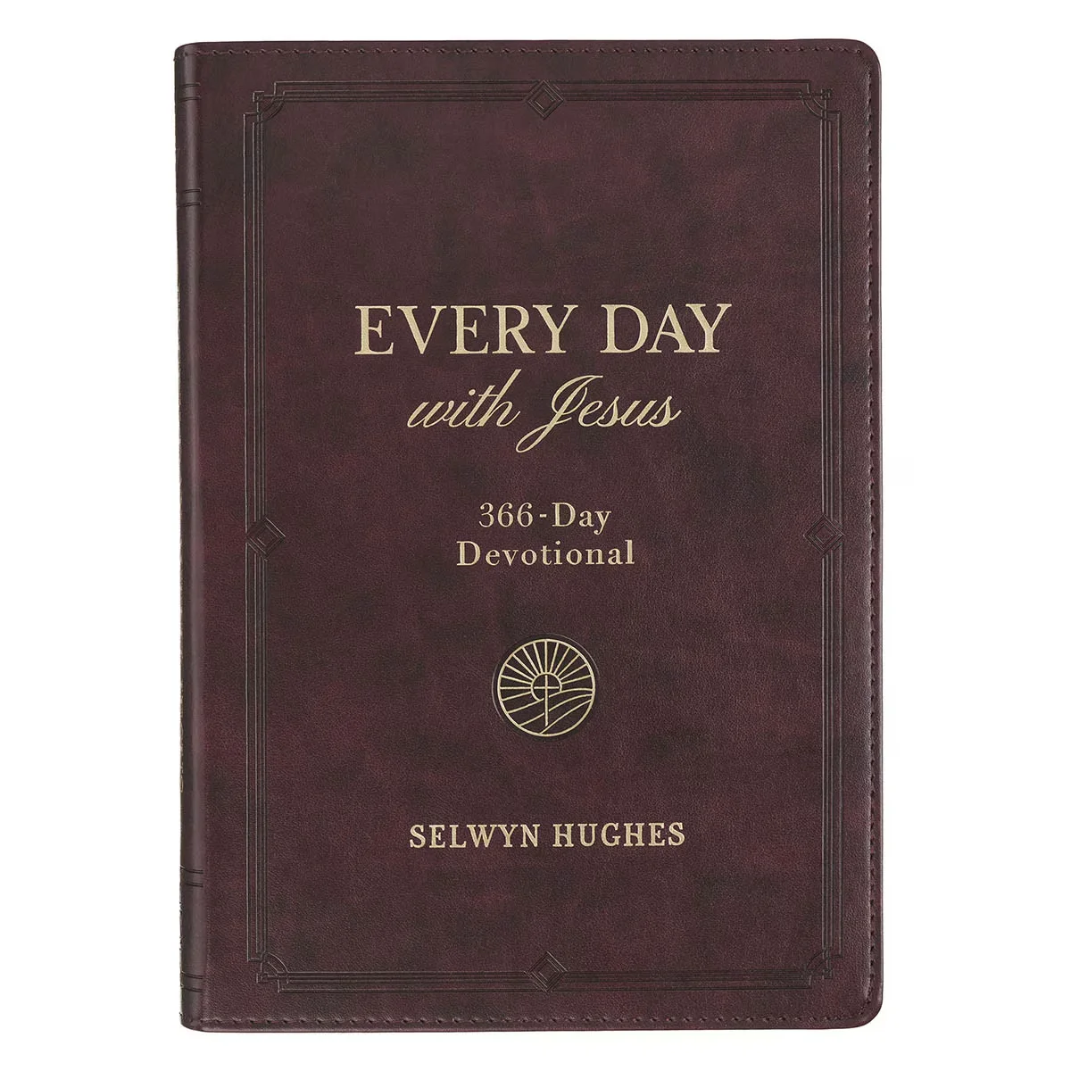Every Day with Jesus: 366-Day Burgundy Faux Leather Devotional