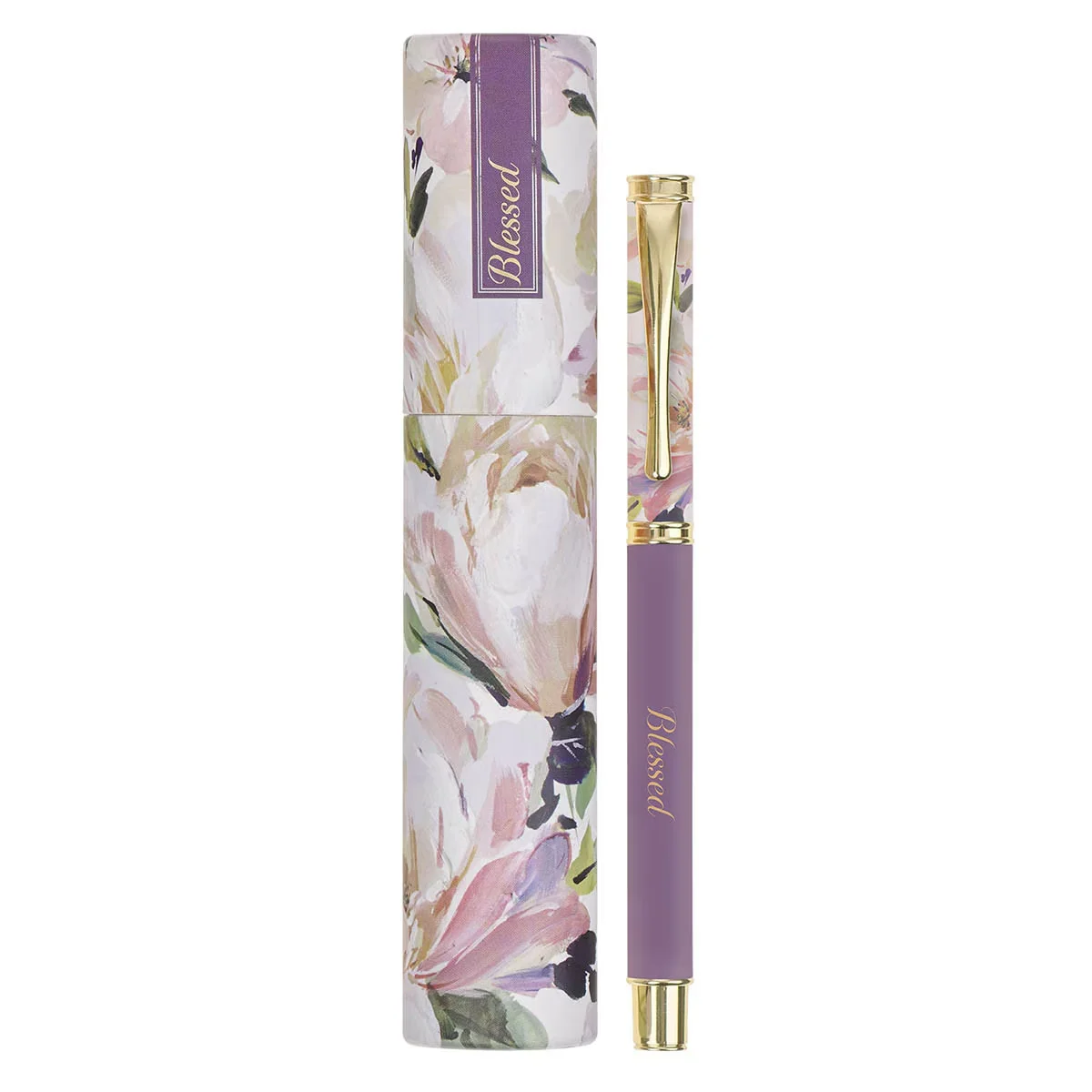 Blessed Purple Floral Mother’s Day Pen and Case Gift Set