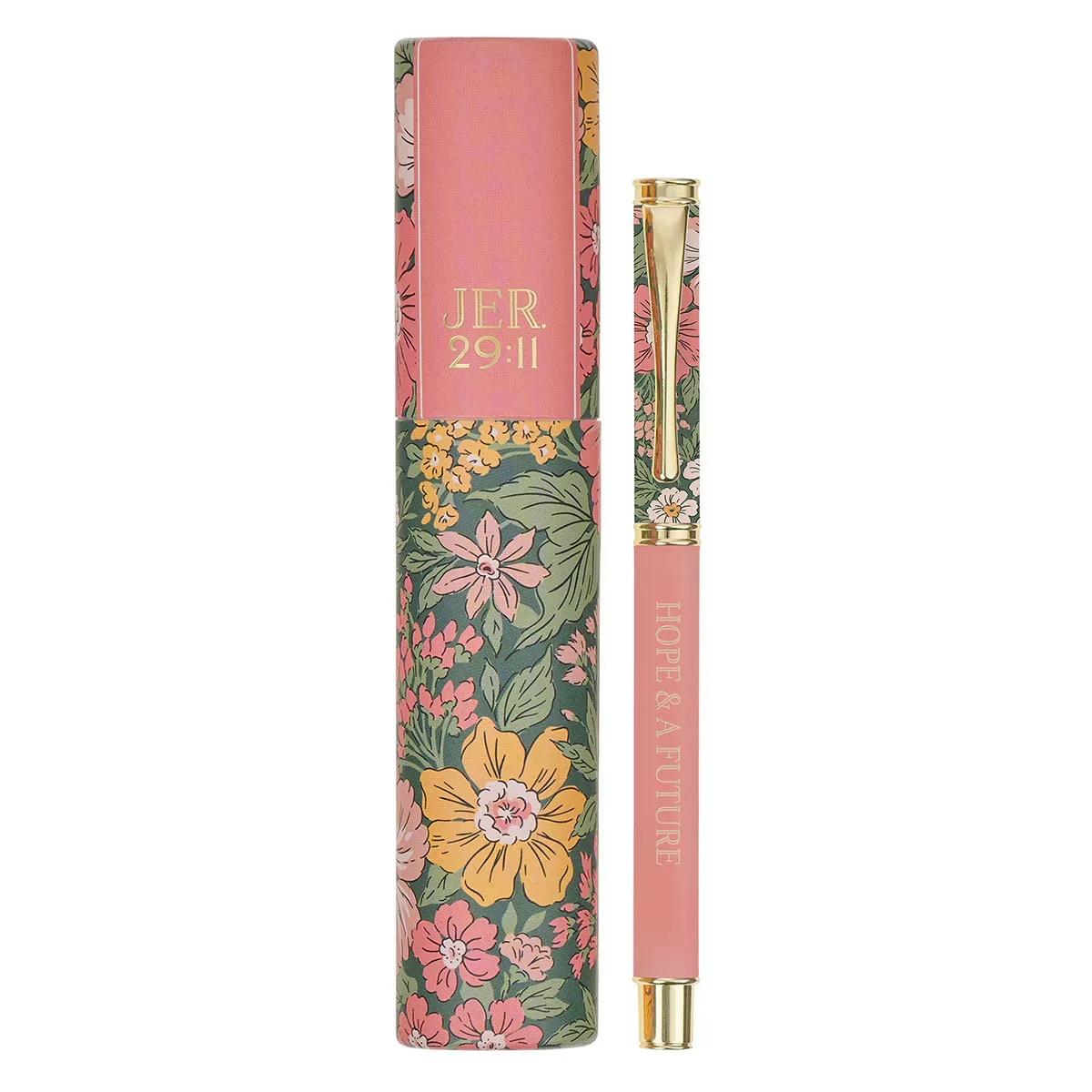 Hope and a Future Pink Vintage Bloom Pen and Case Gift Set – Jeremiah 29:11